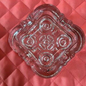 Elegant Clear Glass Trinket Dish